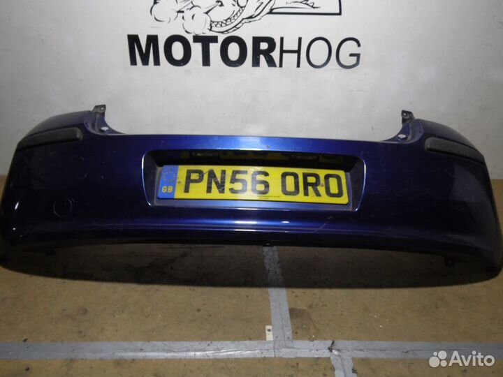 Задний бампер Рено Клио 3 синий