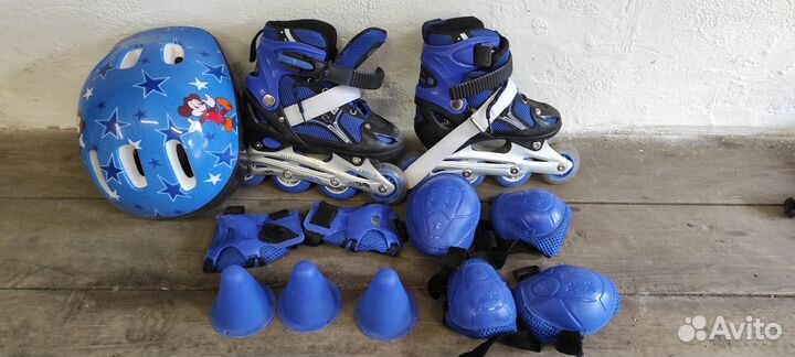 Детские раздвижные ролики р. 31-34