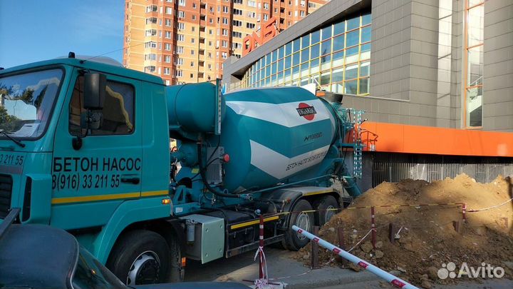 Бетон М100-м500 доставка миксер