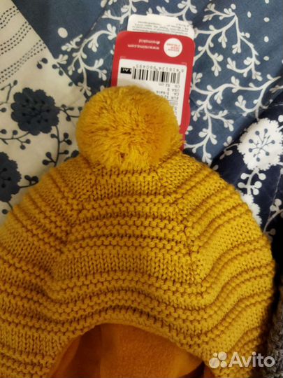 Шапка шлем шерсть на флисе 52