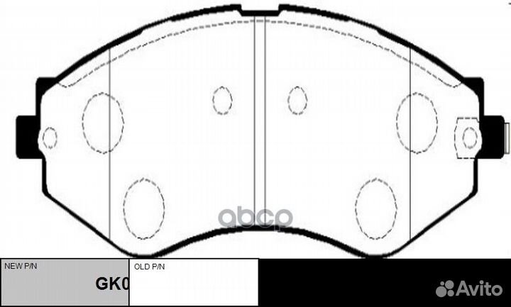 Колодки тормозные дисковые chevrolet Epica 2005