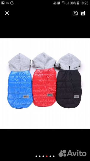 Зимняя куртка для собак