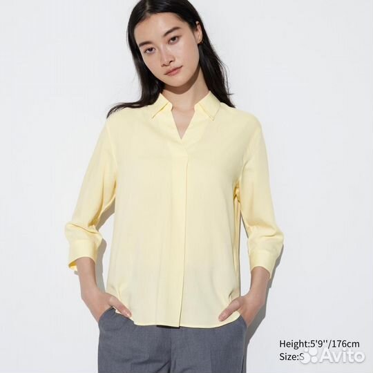 Блузка hm uniqlo s xs вискоза хлопок