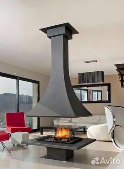 Дизайнерский подвесной камин