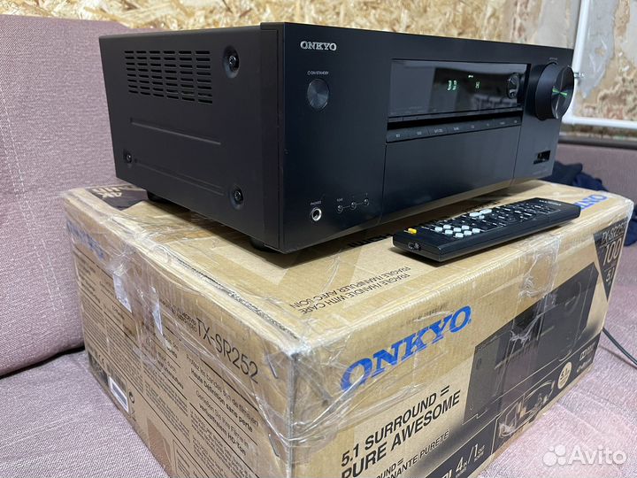 Ресивер onkyo tx-sr252(bluetooth,4k,usb,hdmi)