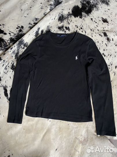 Чёрный женский лонгслив Polo Ralph Lauren L ориг
