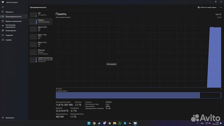 Оперативная память ddr4 16gb hyper x rgb 3000