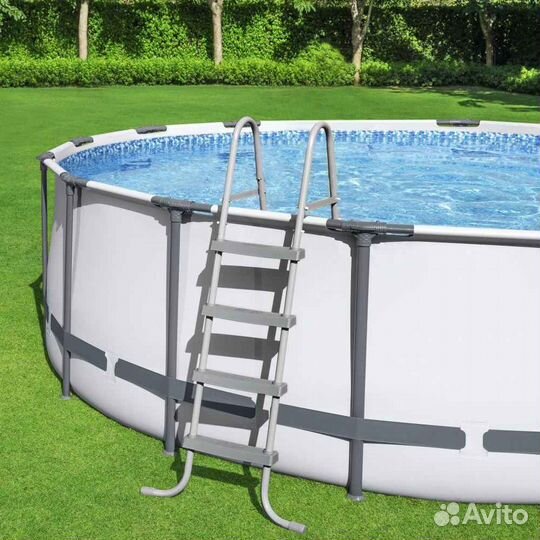 Бассейн Bestway 366х122 см с тентом и лестницей