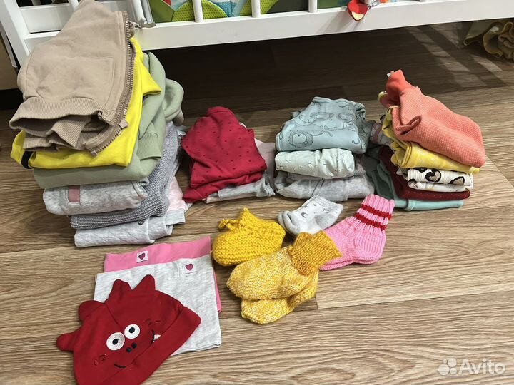 Вещи на девочку пакетом 68-74