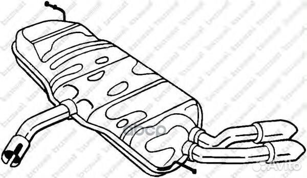 Глушитель выхлопных газов конечный 105-887 Bosal