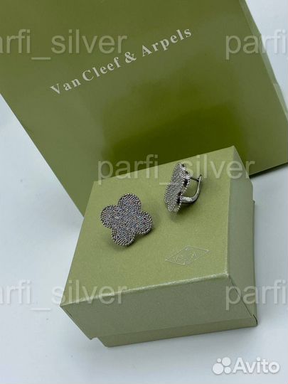 Серьги van cleef