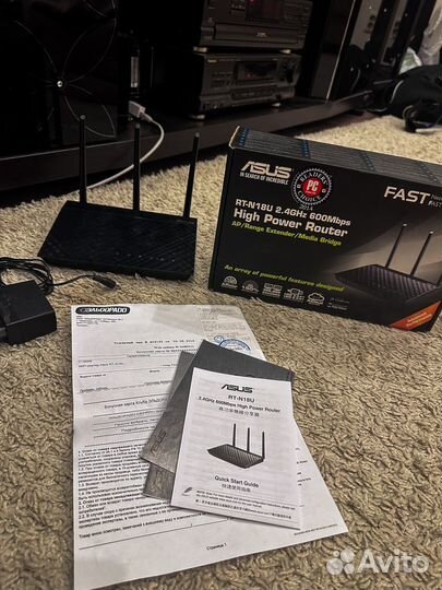 Мощный Wi-fi роутер asus rt-n18u