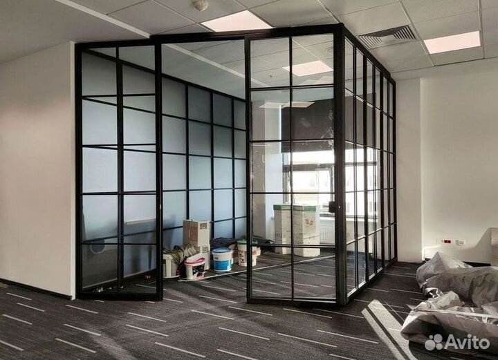 Офисные перегородки из стекла