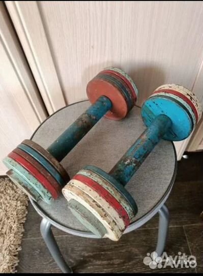 Гантели разборные.Времен ссср.цена за комплект