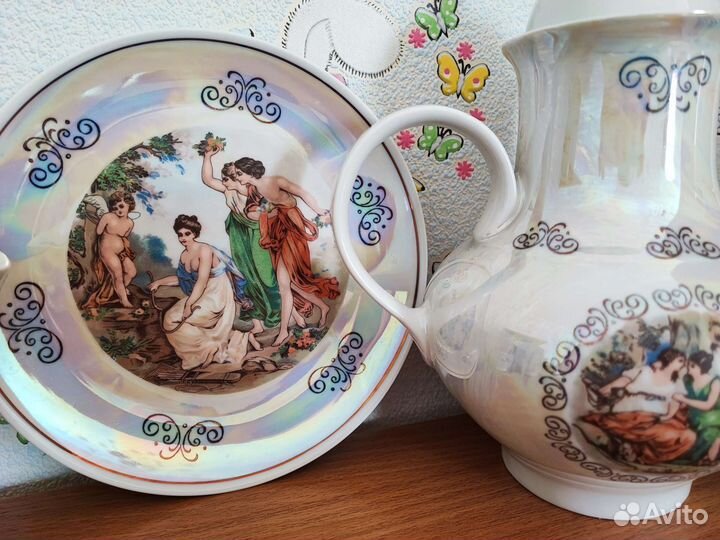 Чайный сервиз мадонна ГДР 6 персон