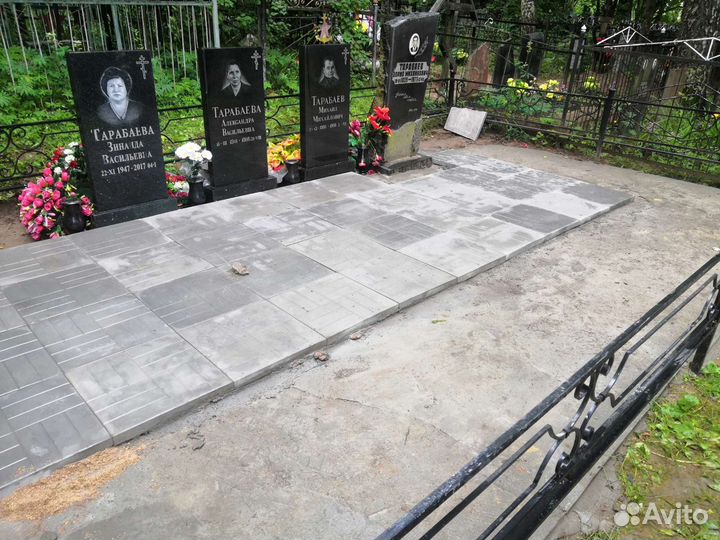 Благоустройство на кладбище