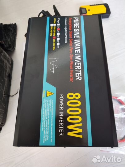 Инвертор 12В и 24В-220В 8000Вт чистый синус