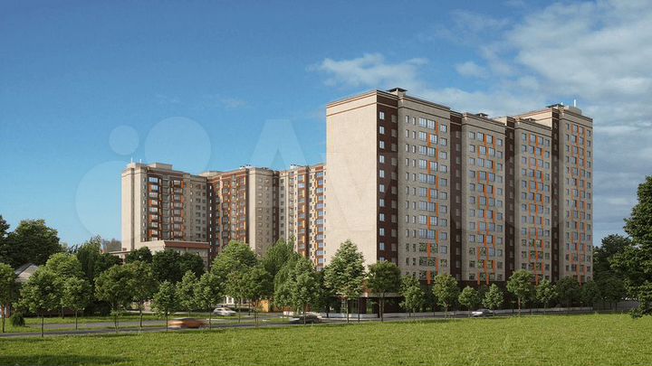 2-к. квартира, 62,4 м², 6/17 эт.