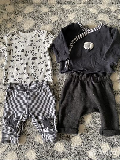 Детские вещи на мальчика 1-3 месяца