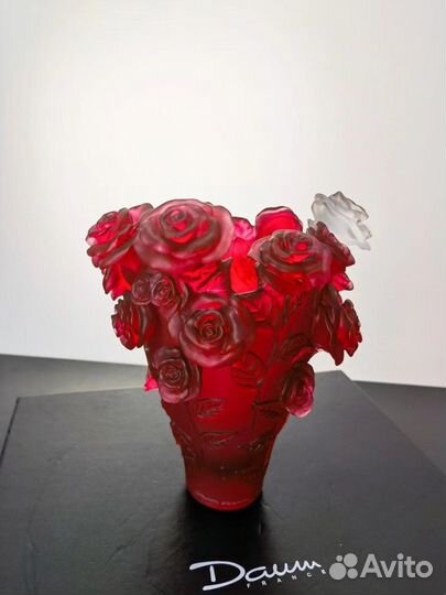 Ваза хрустальная Daum Roses 34 см