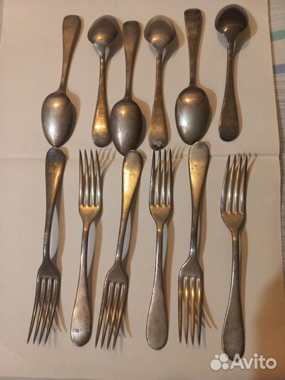 Набор столовый посеребряный- W