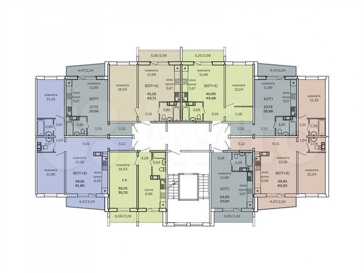 Квартира-студия, 29,4 м², 7/7 эт.