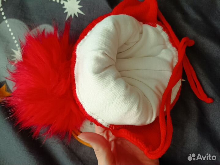 Шапка детская зимняя 0-6 месяцев