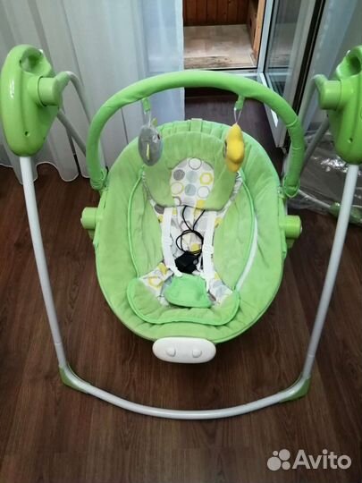 Детские электронные качели шезлонг