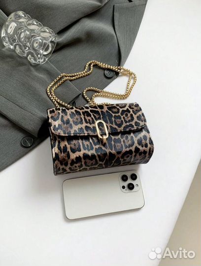 Сумка леопардовая