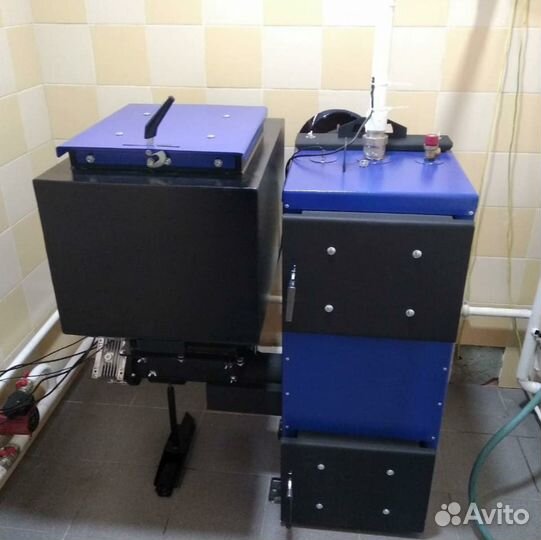 Твердотопливный котел с автоматической подачей