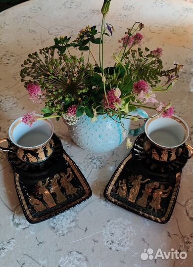 Набор чашки с блюдцами. Чайная пара