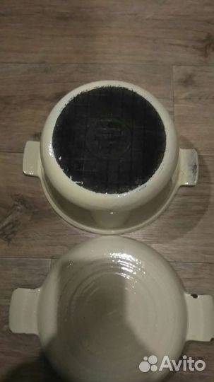 Утятница/чугун с керамич.покрытием-ссср