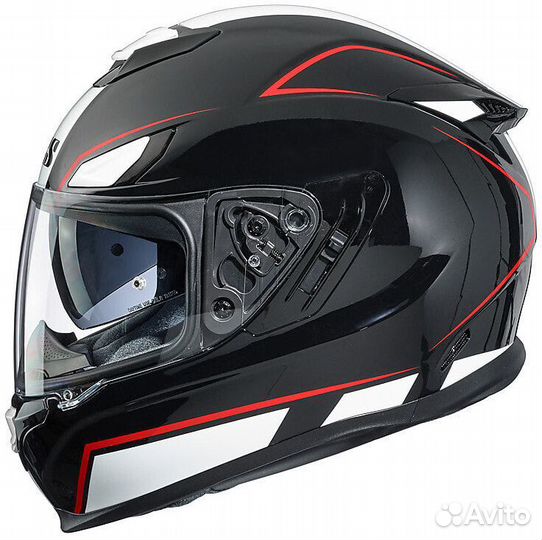 IXS 315 2.1 Full Face Motorcycle Мотошлем Black Wh