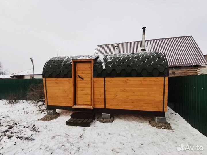 Баня бочка / баня квадро свое производство