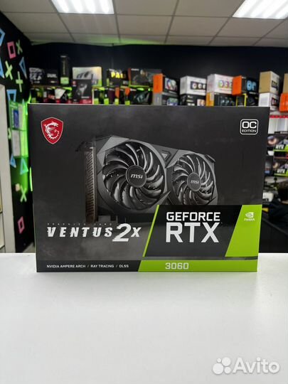 Новая MSI Ventus RTX3060 12GB