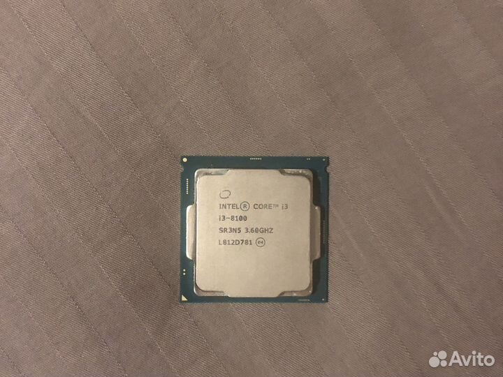 Процессор intel core i3 8100