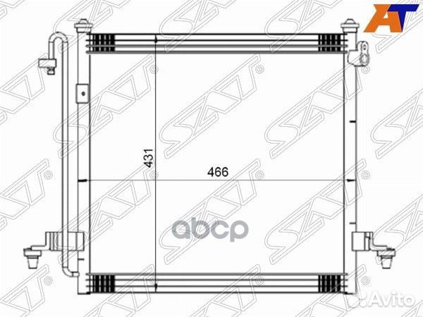 Радиатор кондиционера mitsubishi L200 05- ST-MB