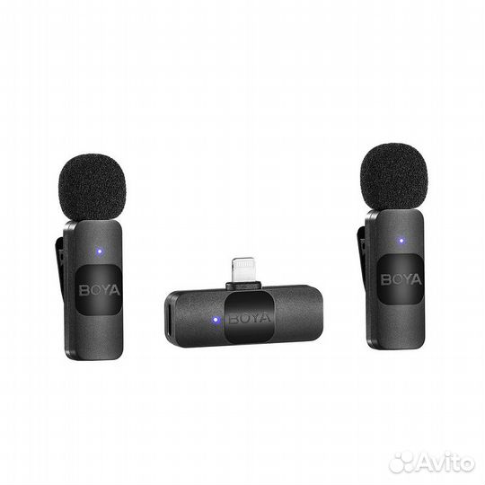 Микрофонная система WiFi Boya BY-V2 (2TX+1RX) для