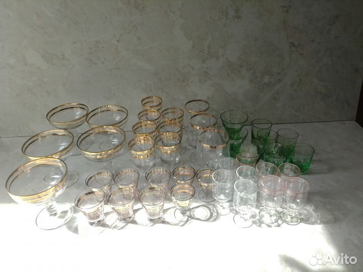 Стеклянные фужеры,рюмки, стопки, креманки СССР