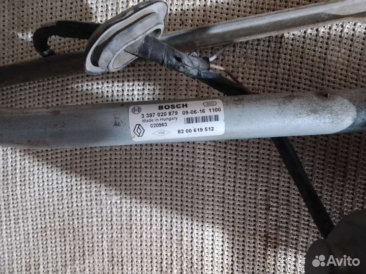 Тропеция дворников Рено логан