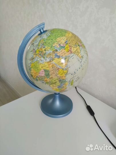 Глобус Земли физико-политический