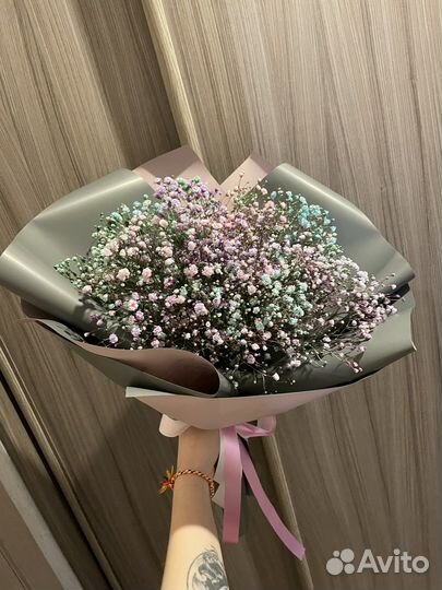 Букет гипсофила живые цветы подарок