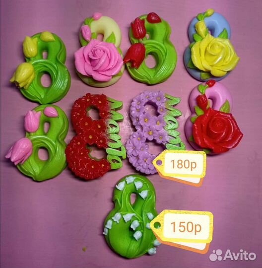 Мыло ручной работы 8 марта