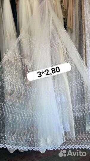 Тюль отрезы и шторная лента