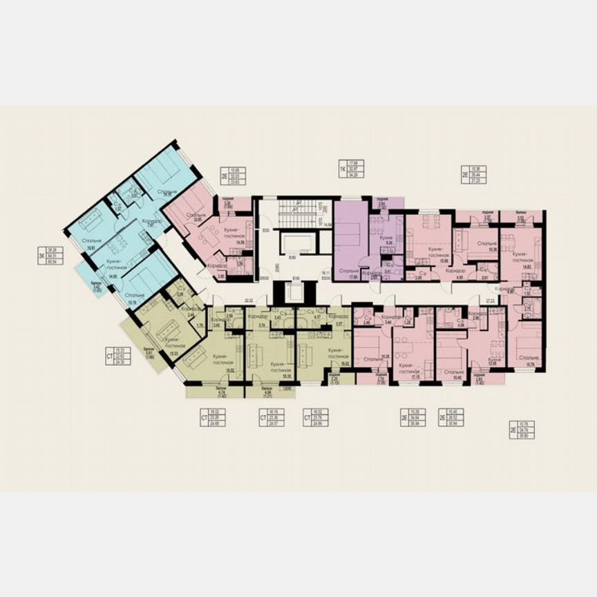 Квартира-студия, 24,6 м², 10/12 эт.