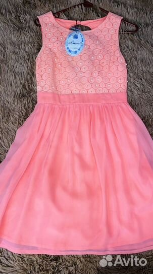 Платье розовая