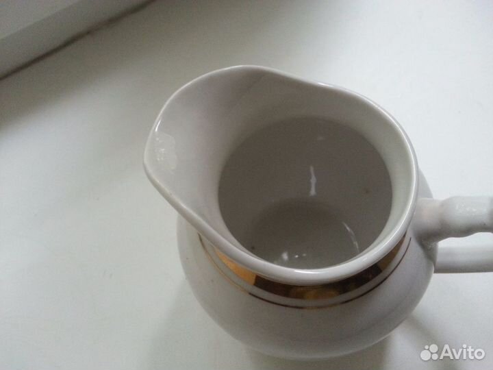 Сливочник молочник Дулево. Фарфор, 1961г