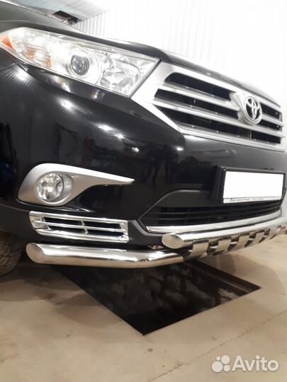 Защита бампера 60/53 мм Toyota Highlander 2010