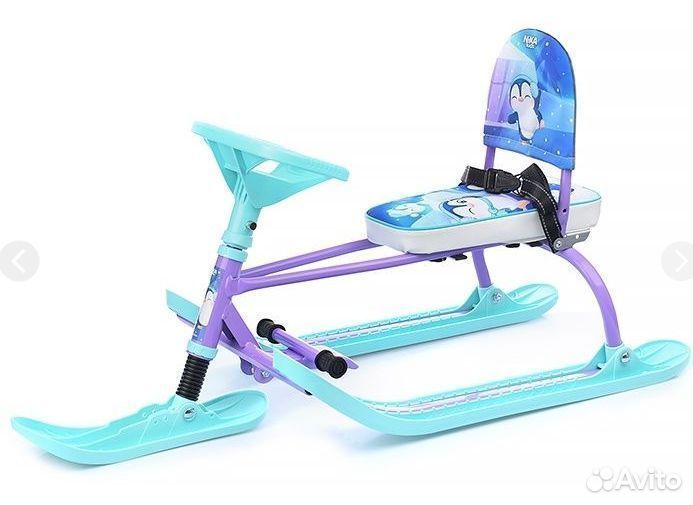 Снегокат со спинкой