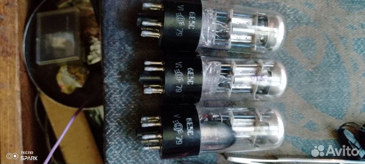 Радиолампа 3шт 6е5с